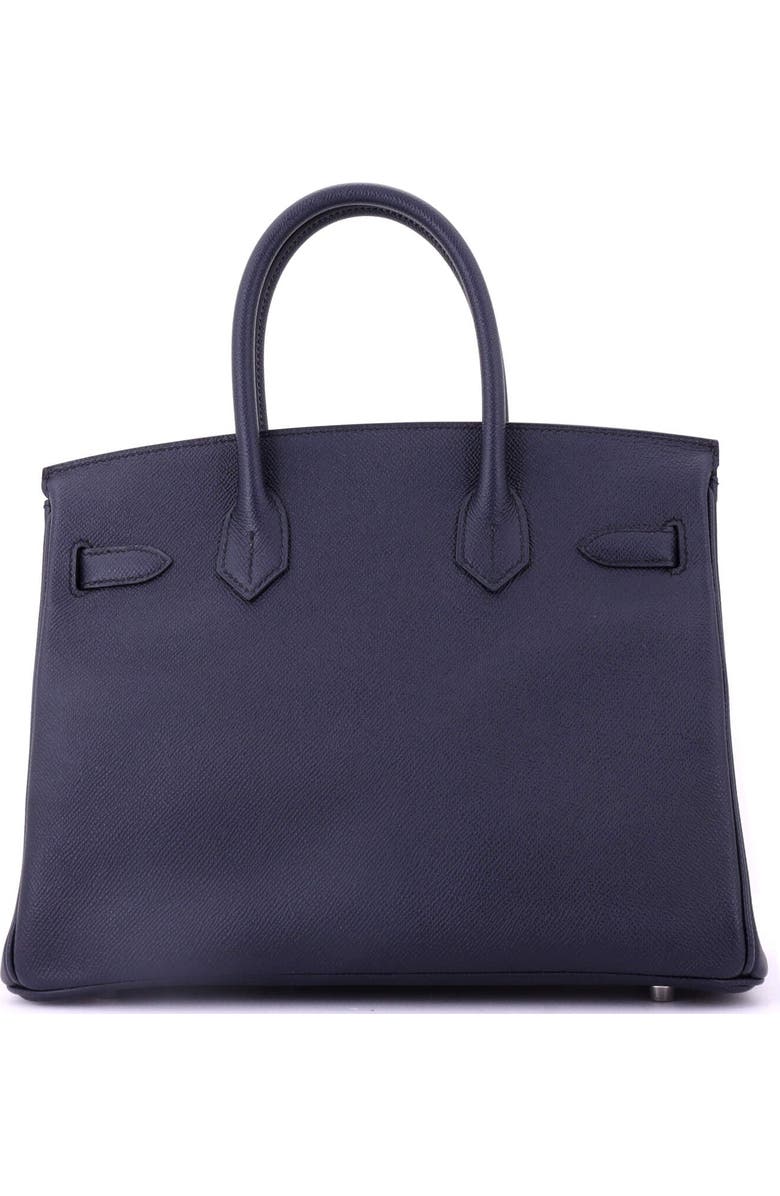 Pre-Owned Hermes Birkin Handbag Blue Epsom with Palladium Hardware 30, Alternate, color, Bleu Indigo