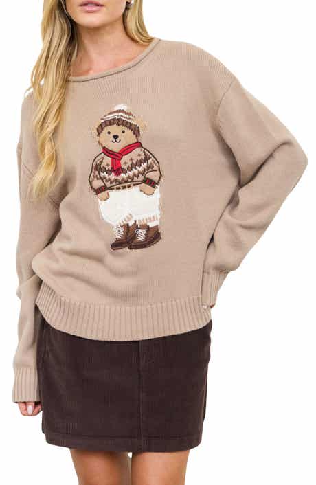 Teddy Bear Cotton Blend Sweater