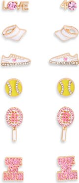 Leith 6-Pack Tennis Stud Earrings