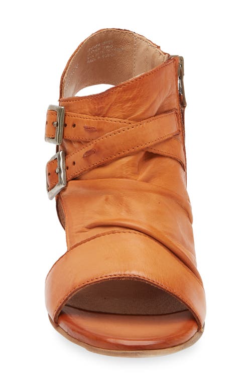 Miz Mooz Cassius Ruched Sandal In Rust