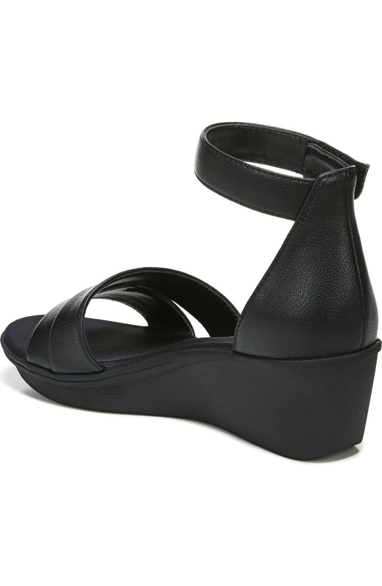 Naturalizer Theron Strappy Faux Leather Wedge Sandal, Alternate, color,