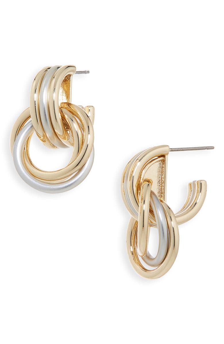 ROXANNE ASSOULIN Two-Tone Link Earrings, Main, color, 