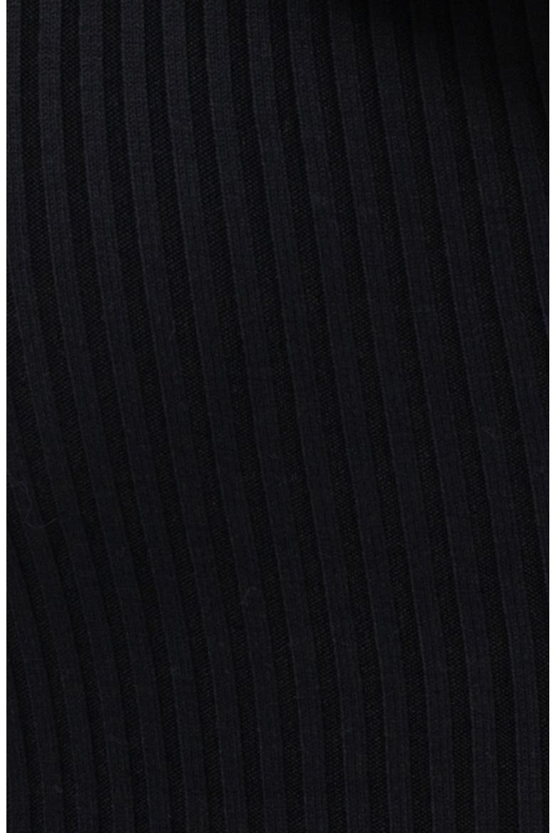 Rib Long Sleeve Maternity Midi Sweater Dress, Alternate, color, BLACK