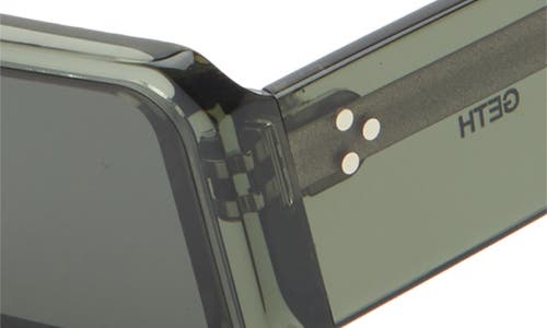 Rick Owens Geth Flat Front Rectangular Shield Sunglasses In Multi