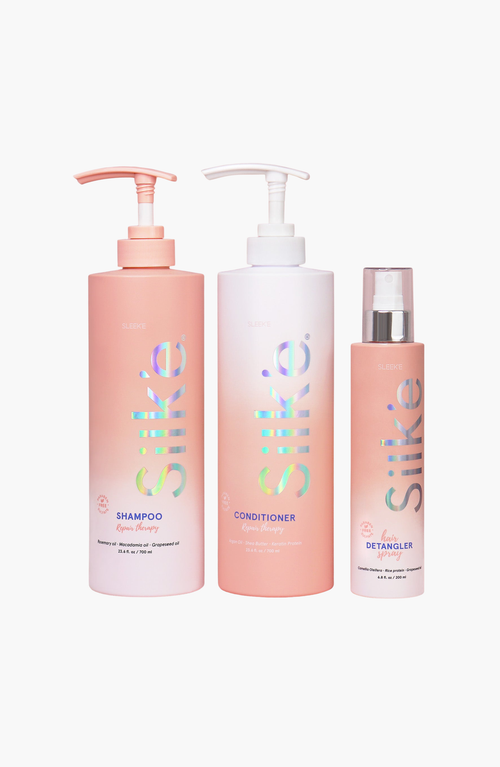 Sleeke Hair Blissful Hair Care Kit In Light Peach/coral