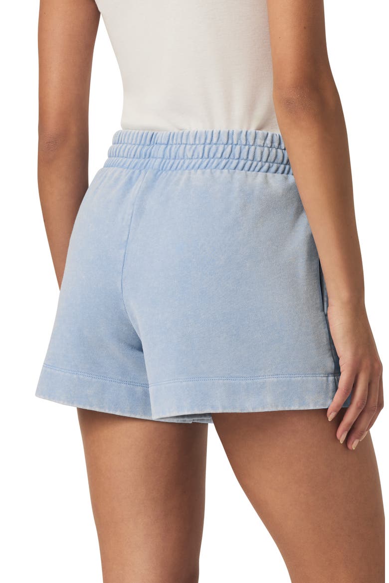 Terry Drawstring Shorts, Alternate, color, STEEL BLUE