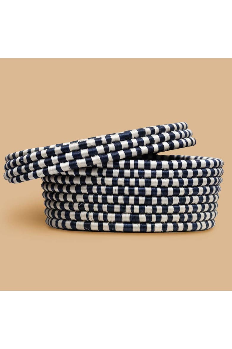 Lidded Storage Boxes - Set of 2, Main, color, Navy