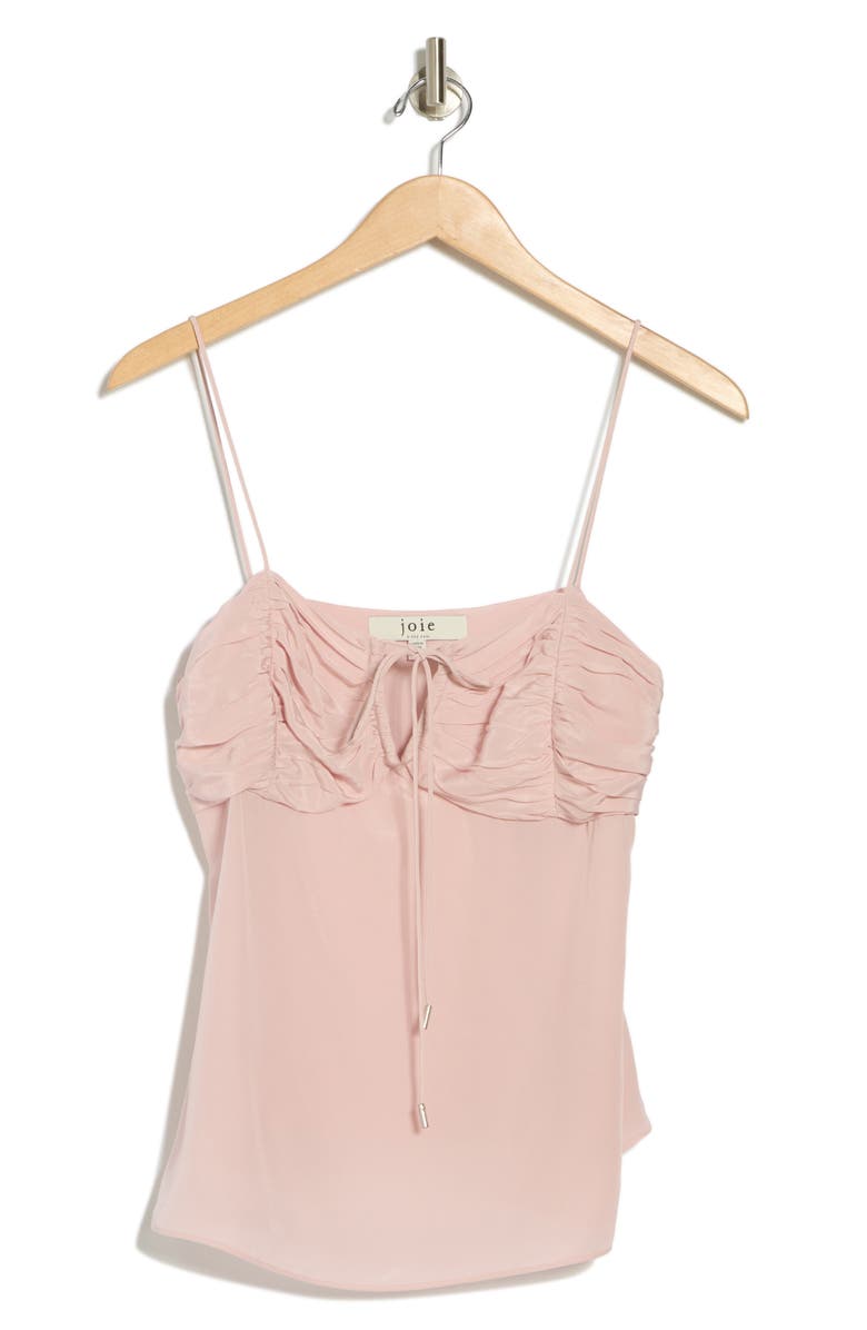 Joie Alohi Shirred Silk Camisole, Alternate, color, 