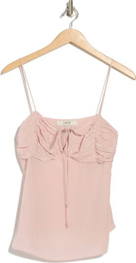 Alohi Shirred Silk Camisole