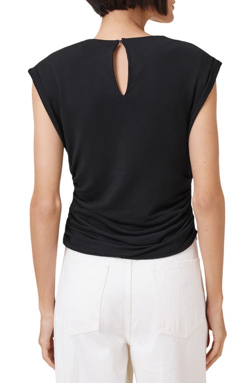 Shop Allsaints Robin Asymmetric Cutout Top In Black