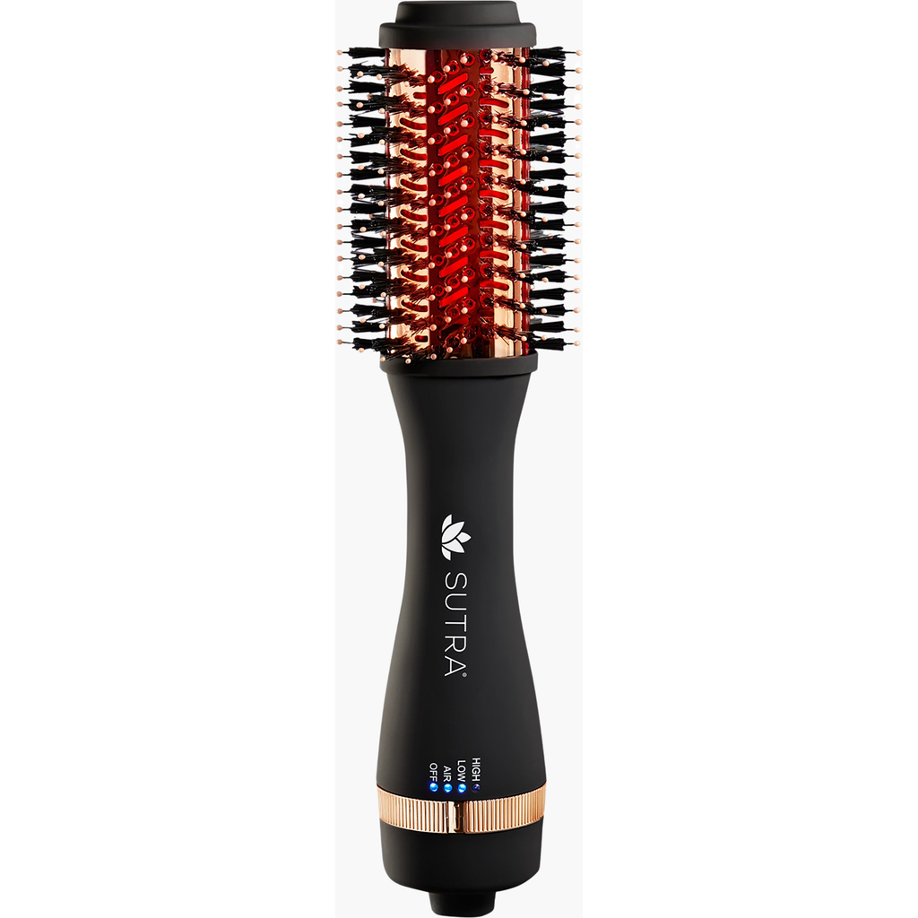 Sutra Ir Infrared Blowout Brush In Black With Rose Gold
