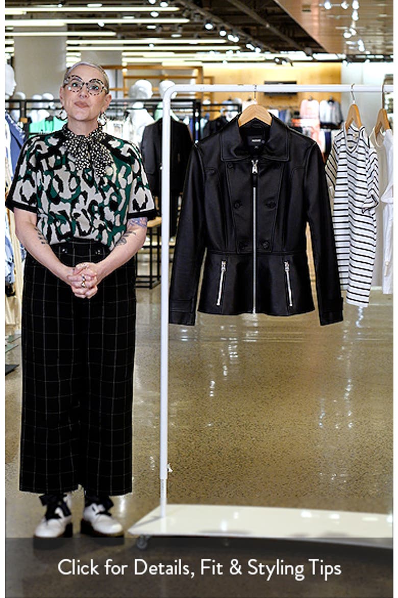 Barbara Leather Peplum Jacket video