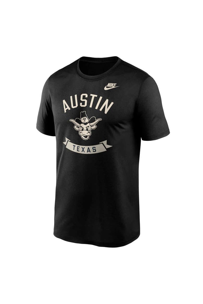 Men's Nike Black Texas Longhorns Fashion Hometown Legend Dri-FIT T-Shirt, Alternate, color, Black