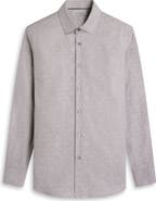 Bugatchi Axel Shaped Fit Stretch Cotton Button-Up Shirt