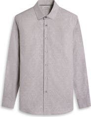 Bugatchi Axel Shaped Fit Stretch Cotton Button-Up Shirt