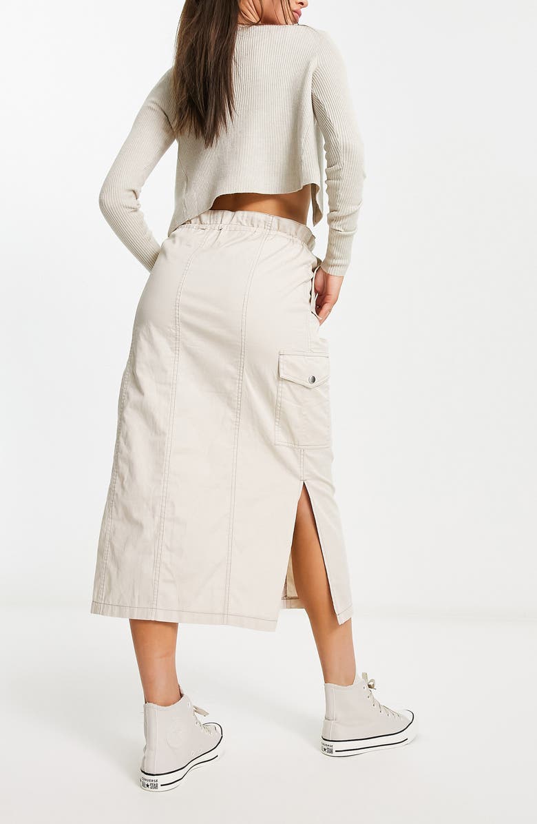 ASOS DESIGN Toggle Waist Cargo Skirt, Alternate, color, 