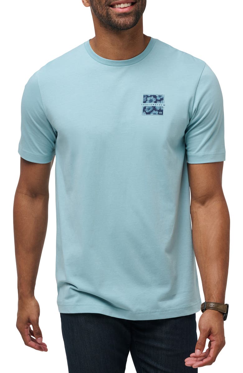 TravisMathew Catamaran Coast Floral Graphic T-Shirt, Main, color,