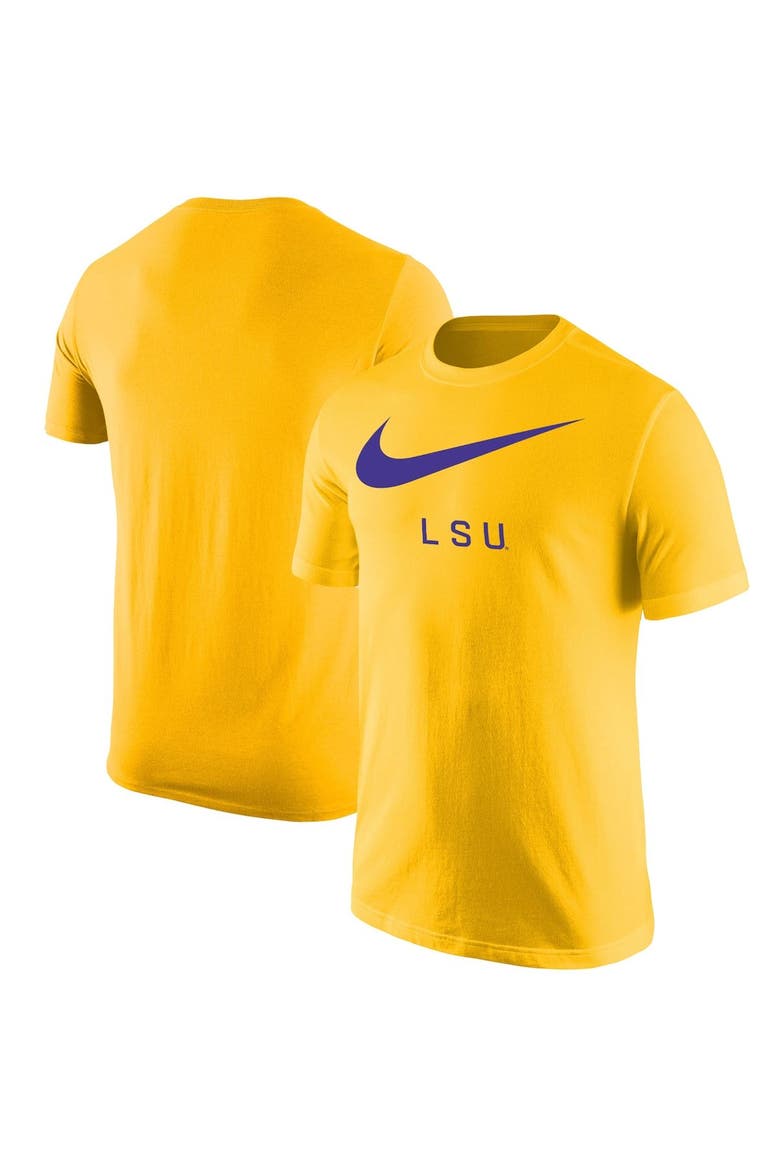 Men's Nike Gold LSU Tigers Big Swoosh T-Shirt, Main, color, Gold
