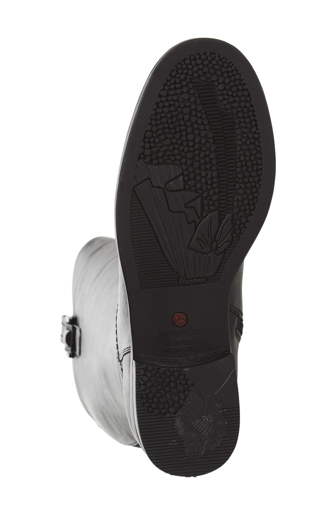'Velvet' Waterproof Riding Boot, Alternate, color, BLACK LEATHER