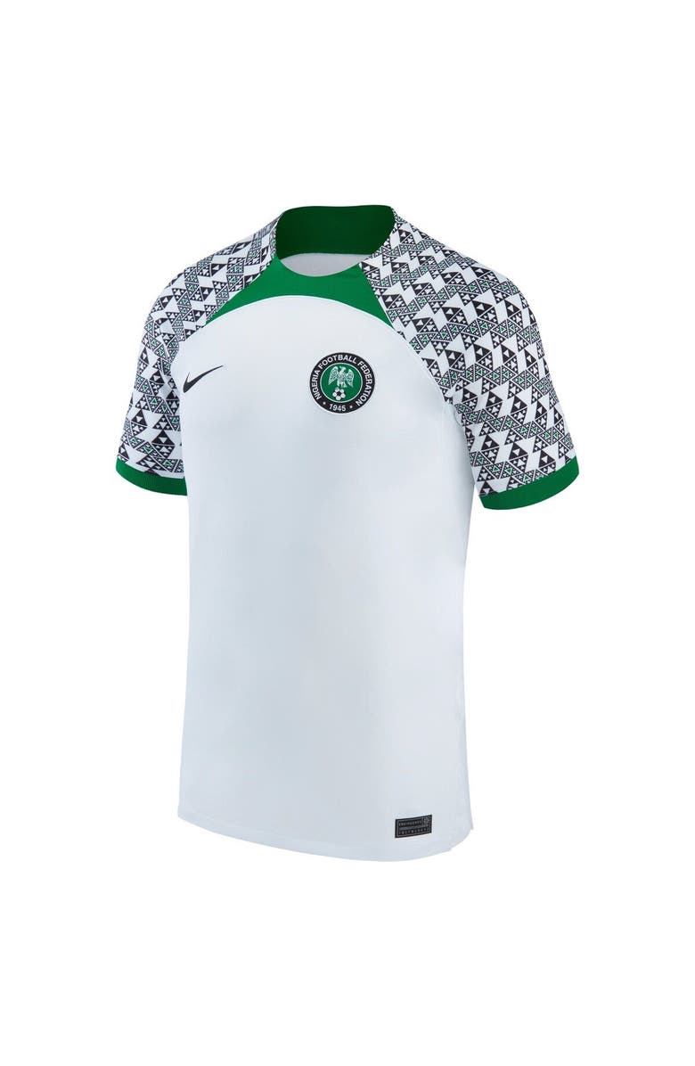 Nike Men's Nike White Nigeria National Team 2022/23 Away Breathe Stadium Replica Blank Jersey, Alternate, color, 