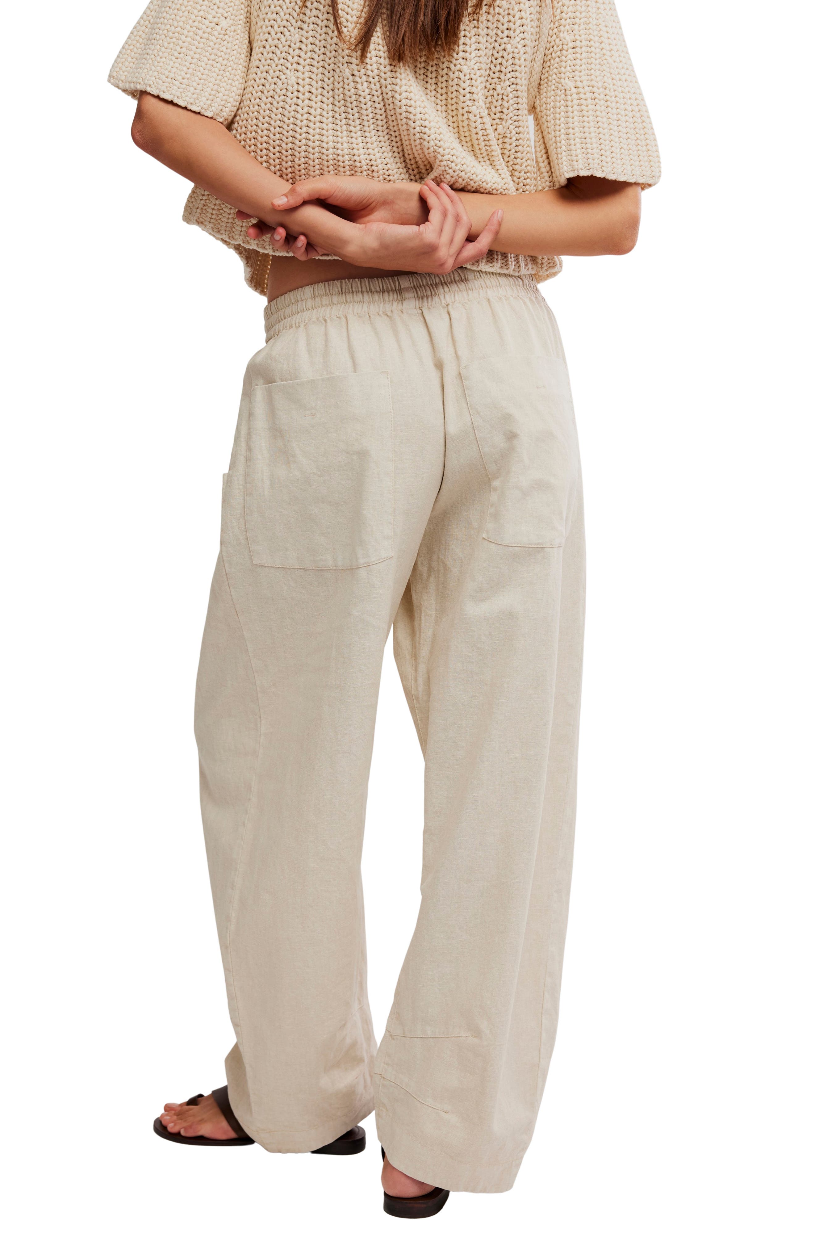 Chambers Drawstring Linen & Cotton Pants - image 2