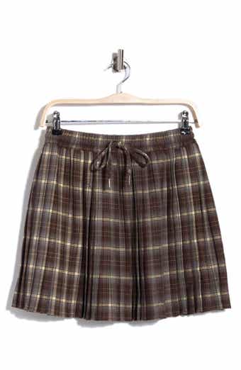Pleated Miniskirt