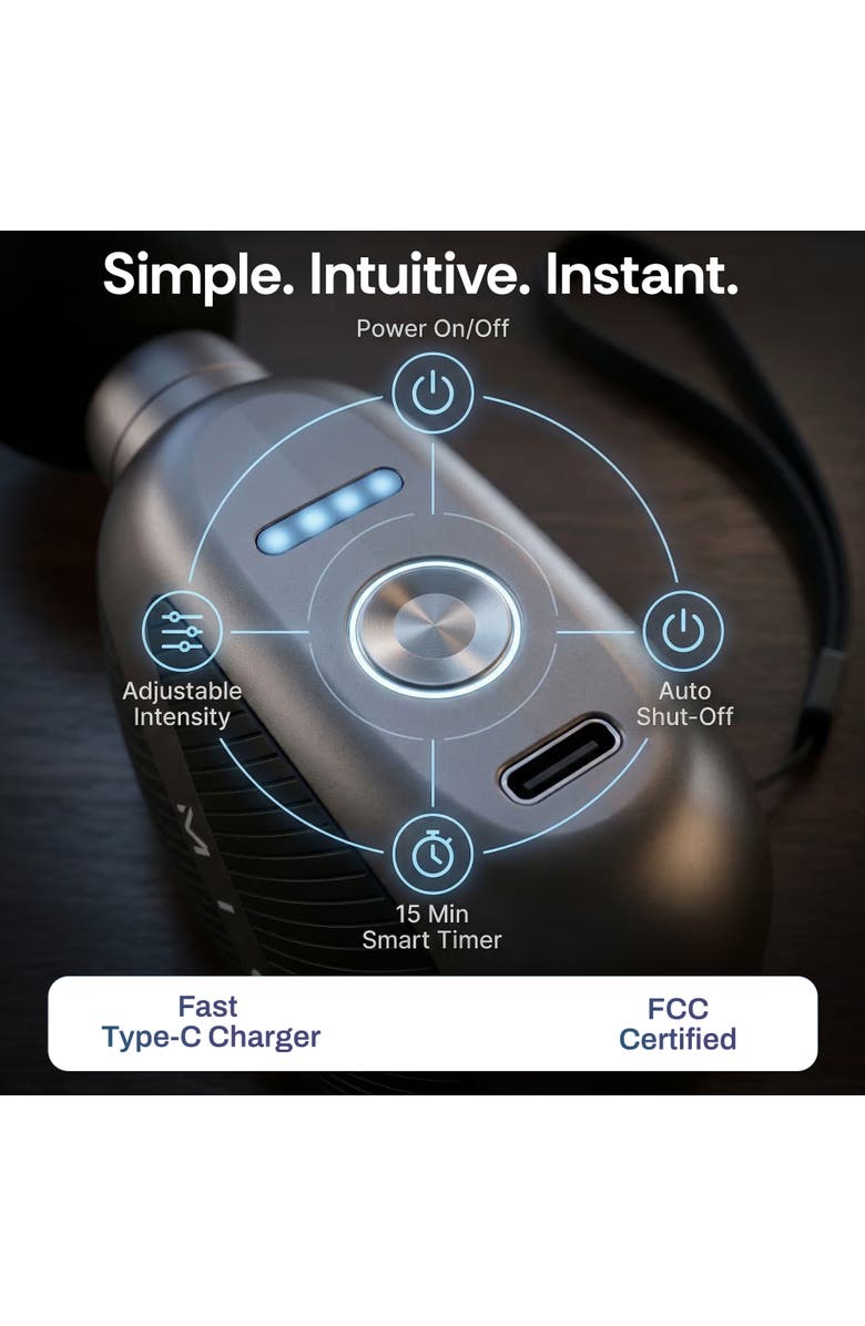 MIKO Pulse Go Pocket Massage Gun for Targeted Muscle Relief, Alternate, color, Black