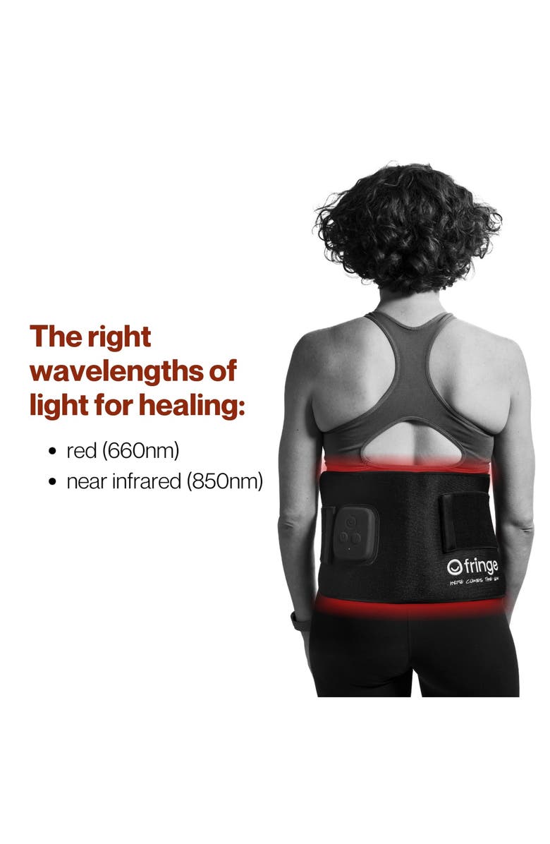 fringe Red Light Therapy Wrap, Alternate, color, Black
