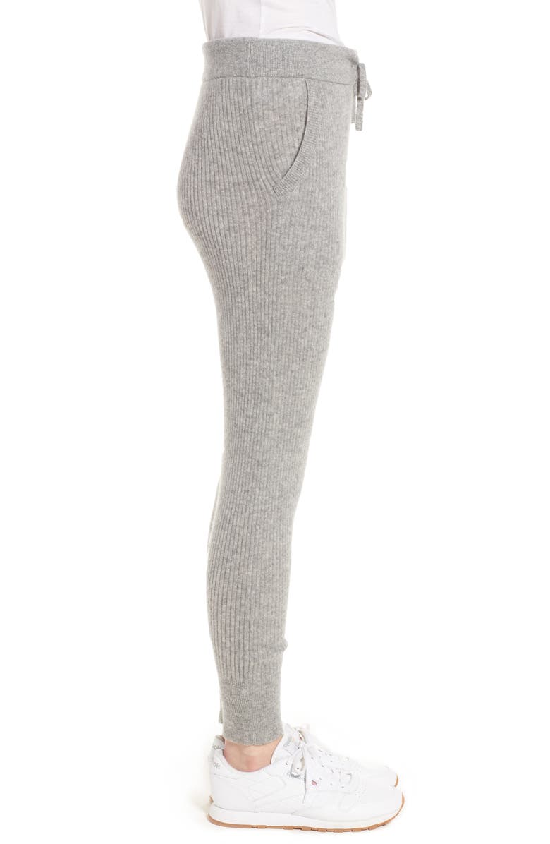 James Perse Ribbed Cashmere Leggings, Alternate, color, 