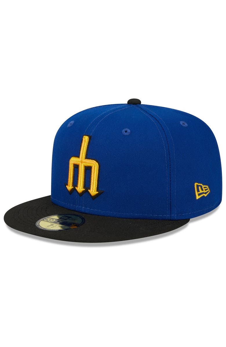 New Era Men's New Era Royal/Black Seattle Mariners 2023 City Connect 59FIFTY Fitted Hat, Main, color, Royal