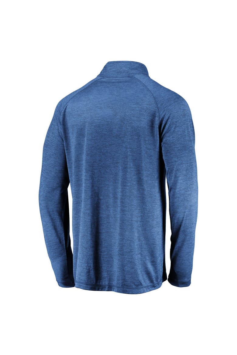 Men's Fanatics Branded Royal Florida Gators Lightweight Striated Raglan Quarter-Zip Top, Alternate, color, Royal
