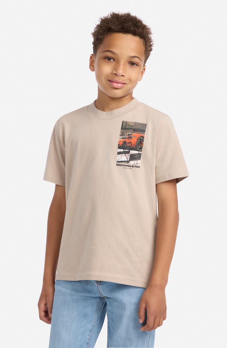 abercrombie kids Kids' Ride Boxy Graphic T-Shirt, Alternate, color, Simply Taupe