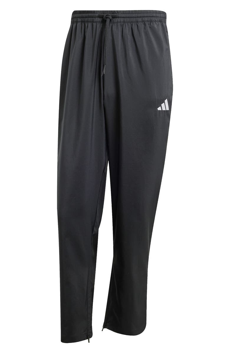 adidas Woven Track Pants, Alternate, color, Black/ White
