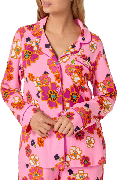 Bedhead Pajamas Print Long Sleeve Stretch Organic Cotton Jersey Pajamas In Multi