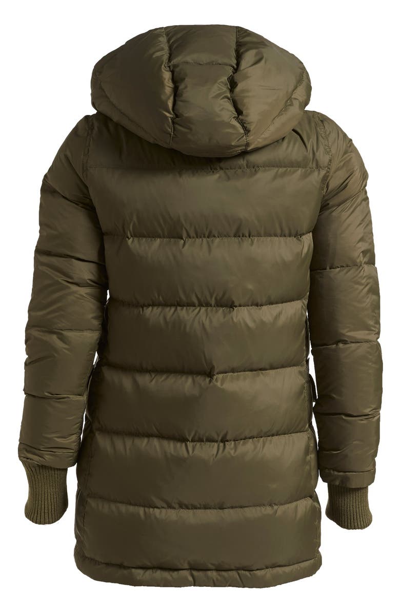 Mini Cream Faux Fur Collar Down Jacket, Alternate, color,