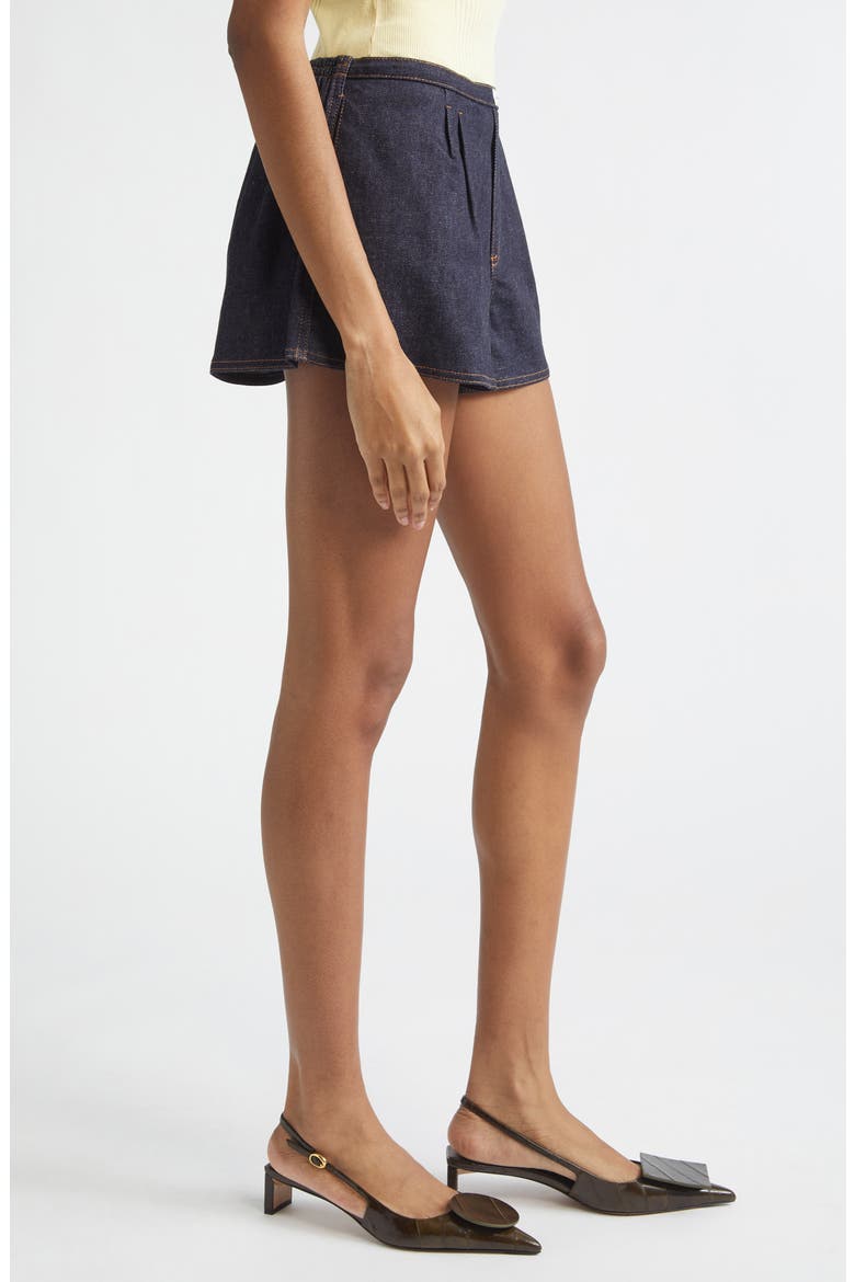 Le Amelo de-Nîmes Denim Shorts, Alternate, color, DARK NAVY