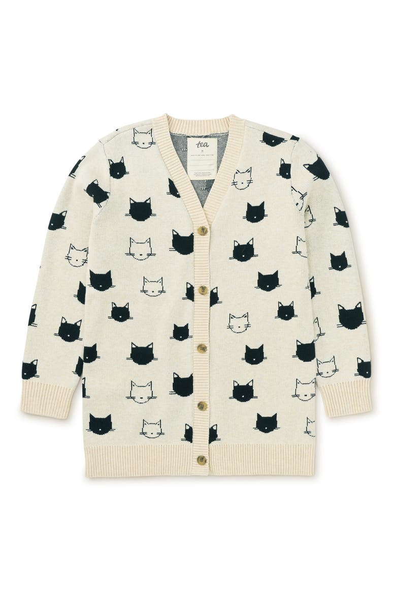 Long Iconic Cat Cardigan, Main, color, Turkish Cats