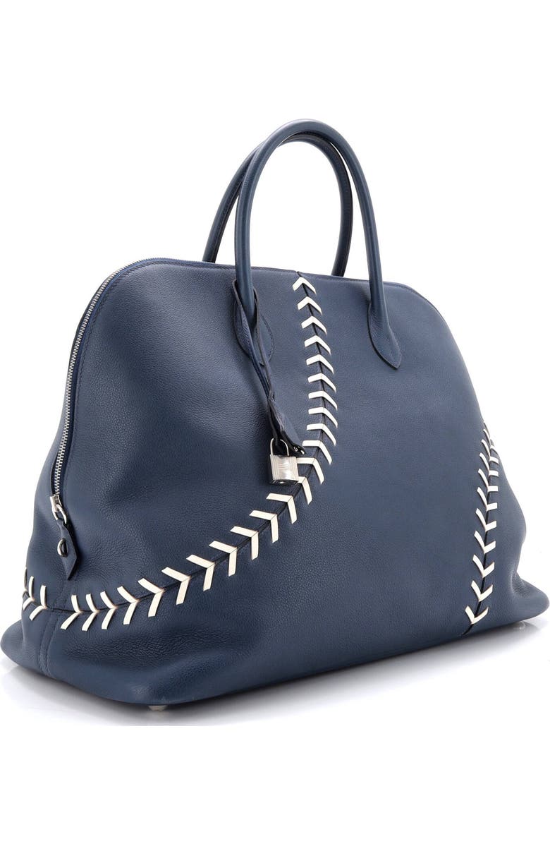 Pre-Owned Hermes Bolide 1923 Baseball Bag Evercolor 45, Alternate, color, Bleu De Malte