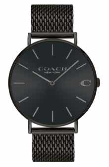 Charles Mesh Strap Watch, 41mm