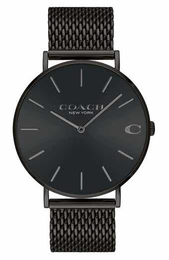 Charles Mesh Strap Watch, 41mm