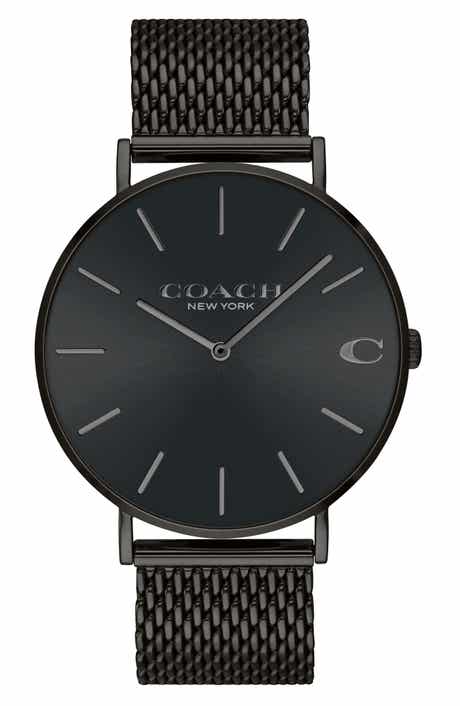 Charles Mesh Strap Watch, 41mm