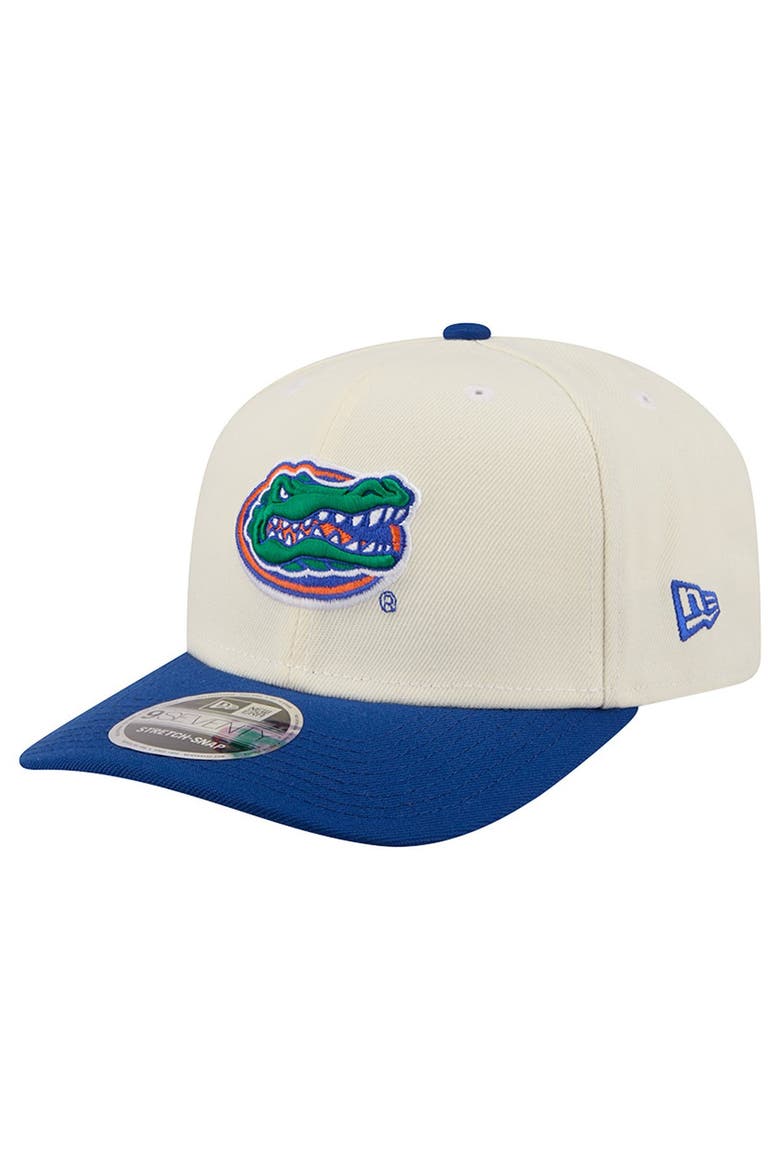 Men's New Era Cream/Royal Florida Gators America's 250th 9SEVENTY Adjustable Hat, Alternate, color, Cream