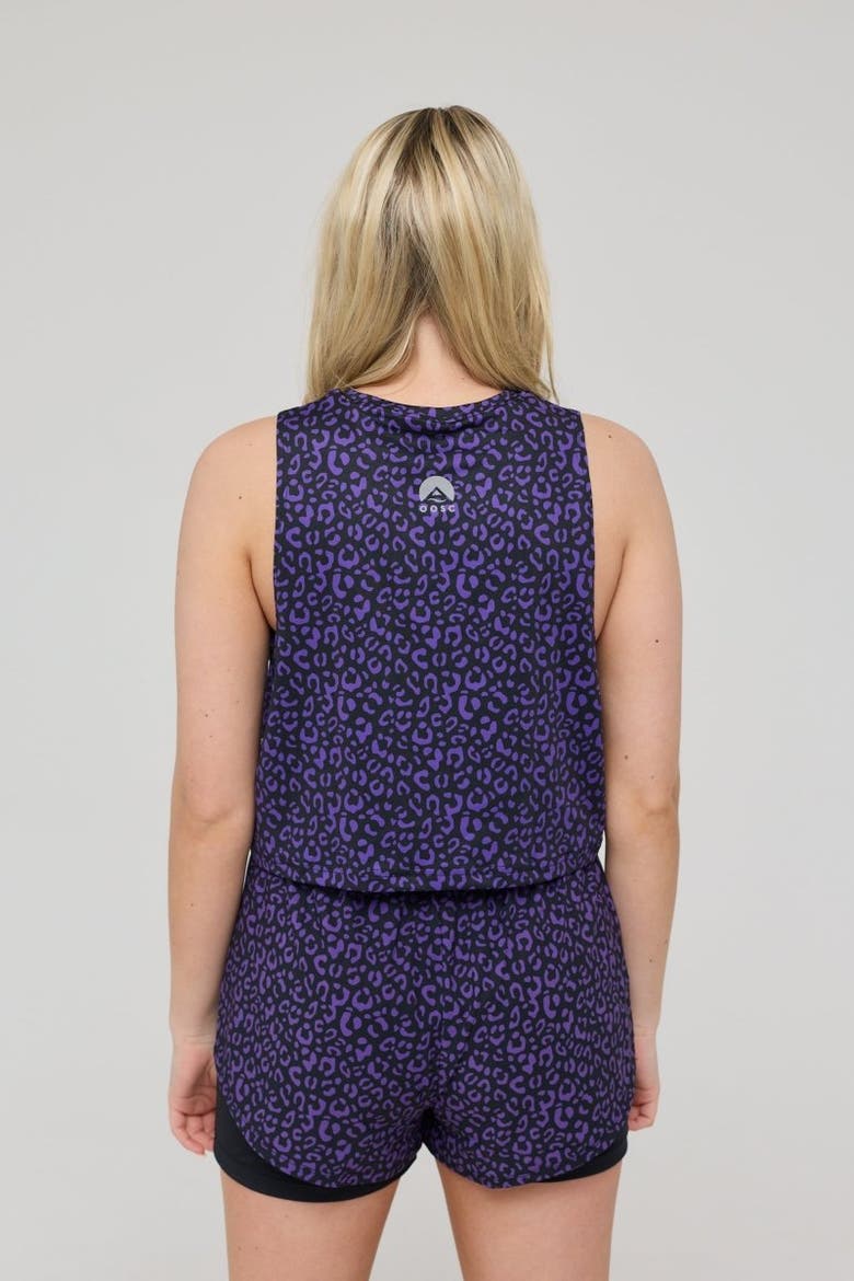 Infinite Cropped Tank Top - Purple Leopard, Alternate, color, Purple Leopard