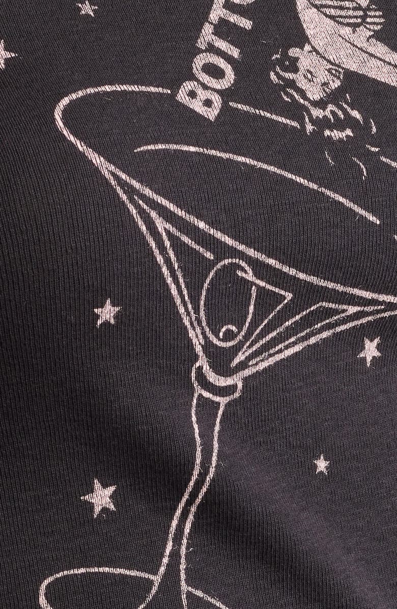 Re/Done Bottoms Up Graphic T-Shirt, Alternate, color, Washed Black