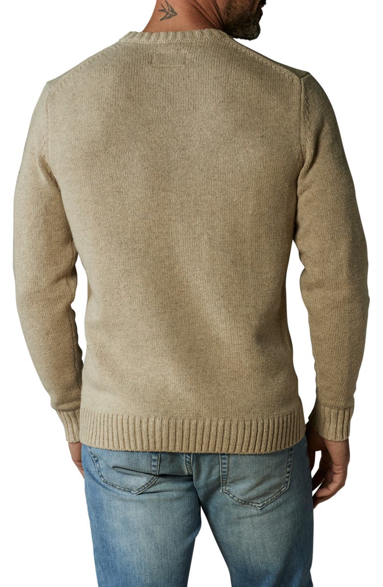 The Normal Brand Normal Bear Jacquard Cotton Blend Crewneck Sweater, Alternate, color, 