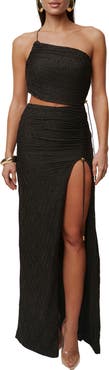 JLUXLABEL Andriana Textured Strappy Back Maxi Dress
