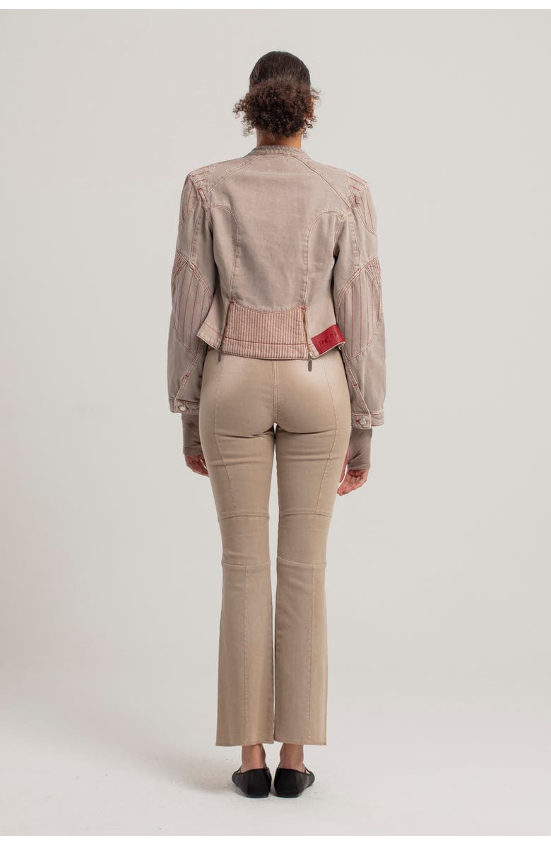 PCFG Silken Touch Sheer Long-Sleeve Top, Alternate, color, Beige