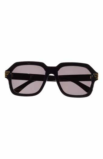 Bottega Veneta 56mm Oversized Square Sunglasses