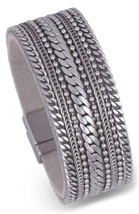 Leather Chain Bracelet