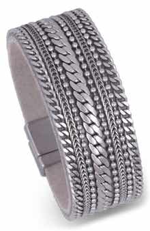 SAACHI Leather Chain Bracelet